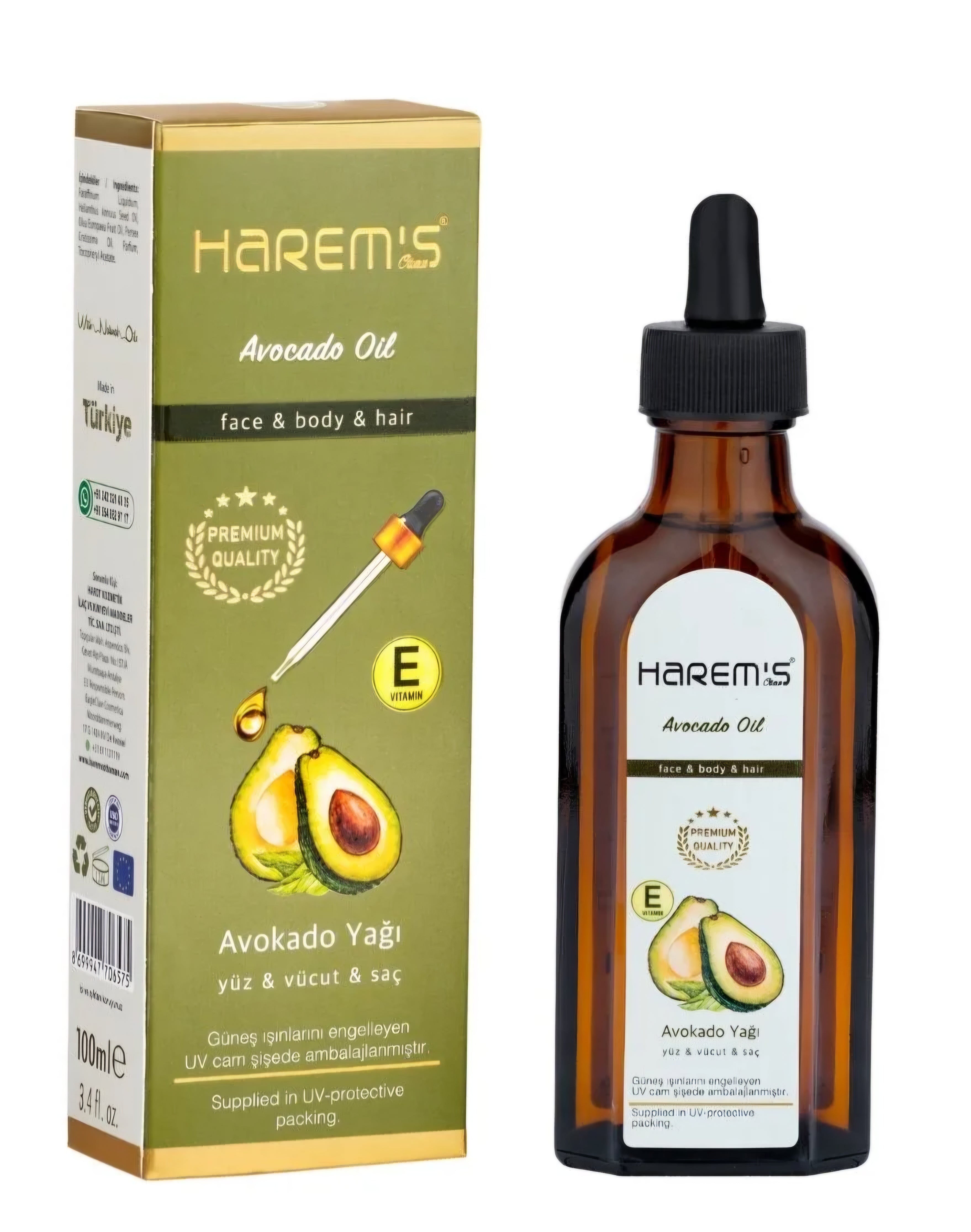 Harem's Natural Avocado Oil (100ml)